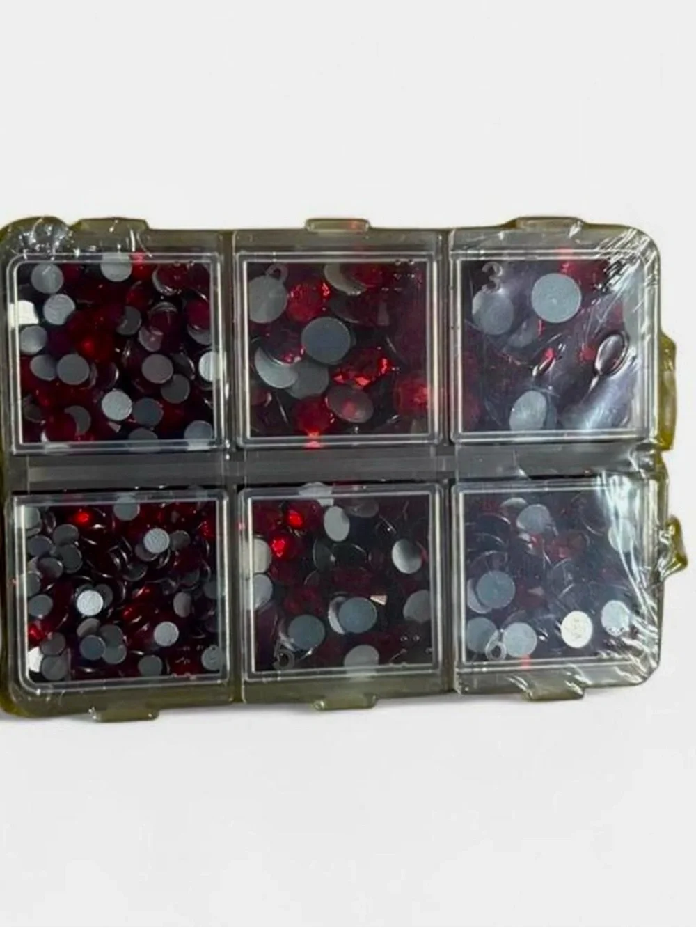 Red Rhinestone Organizer Set | Red Multi-Size Kit - Picture 3 of 4